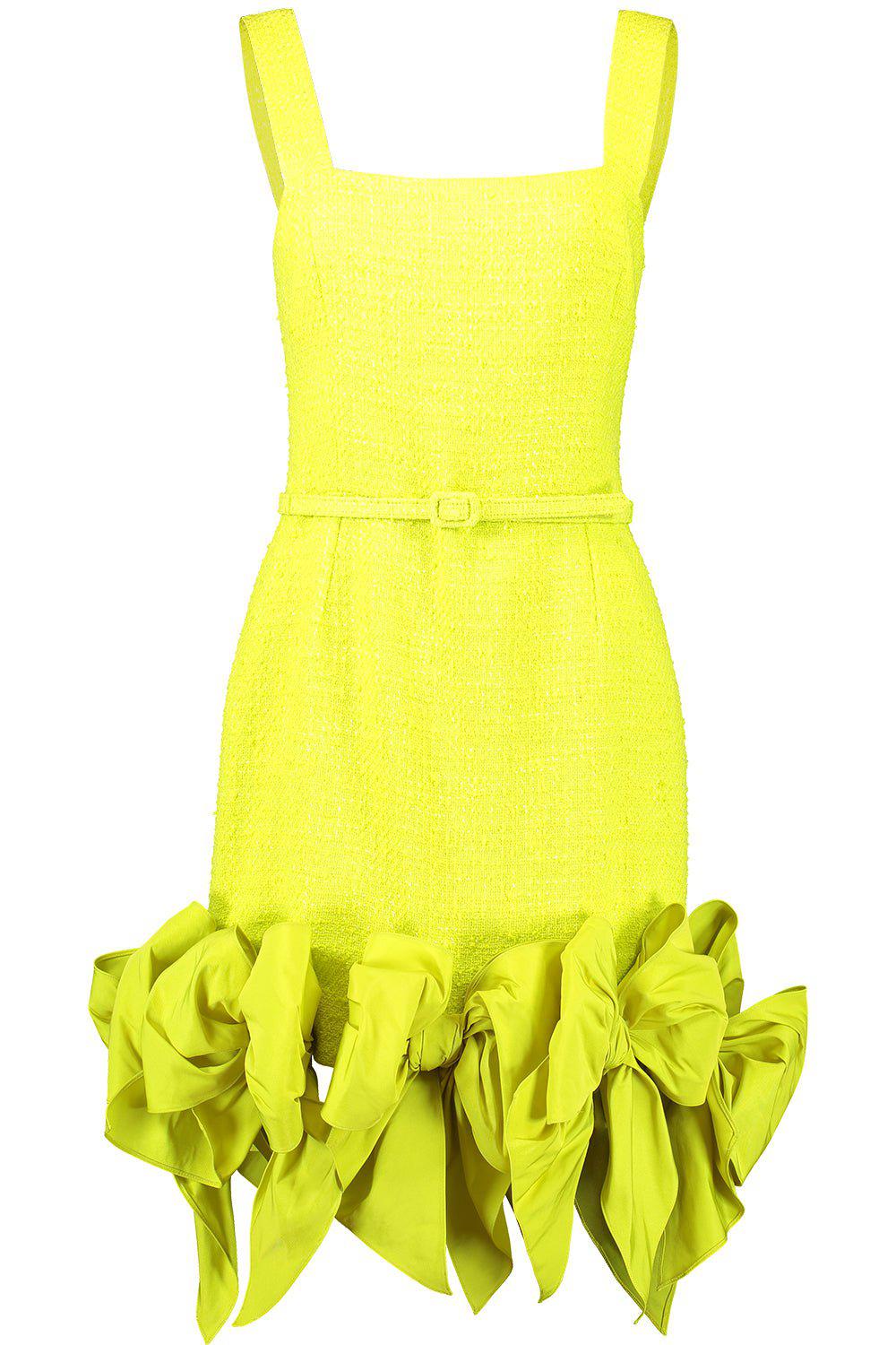 OSCAR DE LA RENTA-Faille Bow Mini Tank Dress-