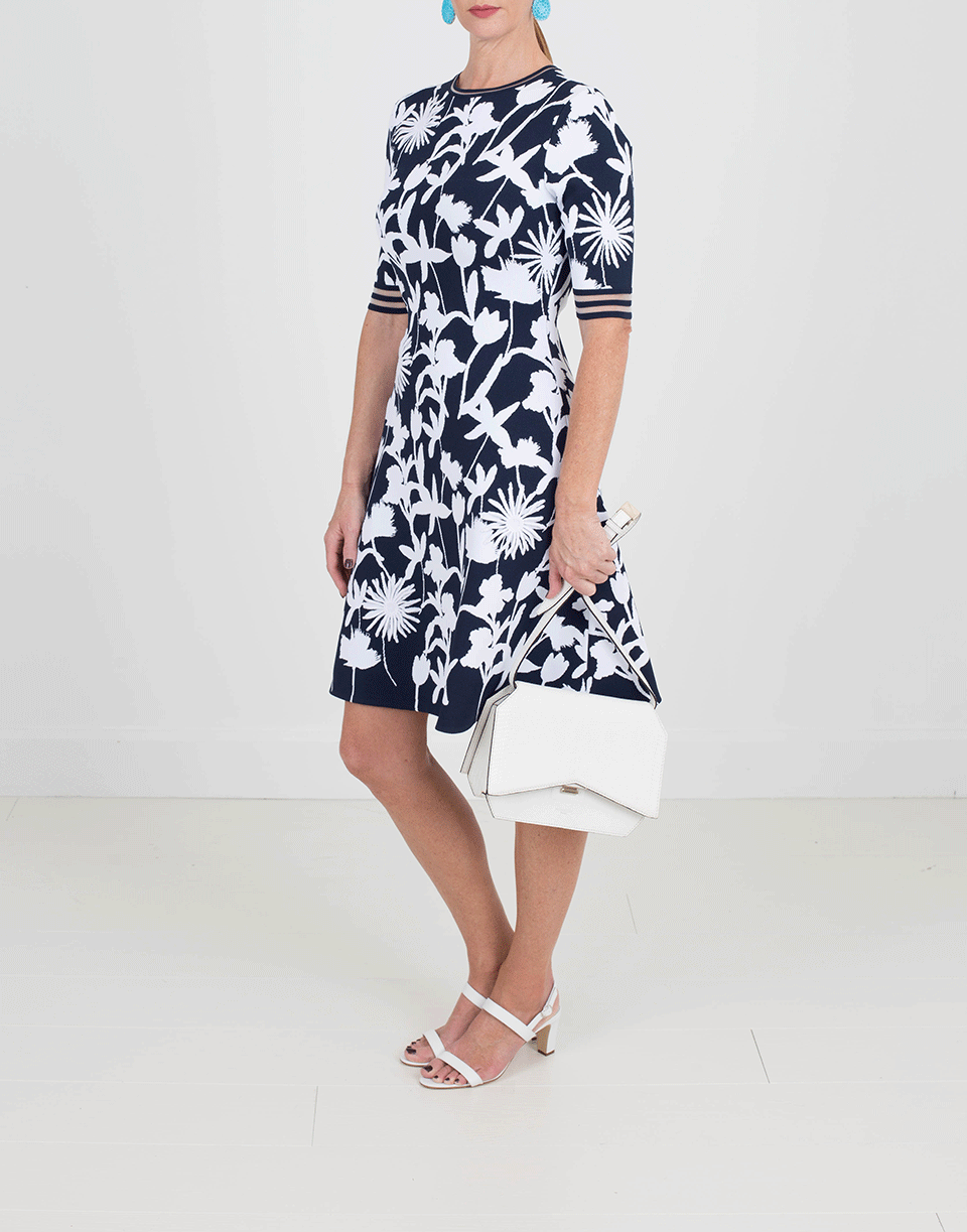 OSCAR DE LA RENTA-Knit Dress With Appliques-