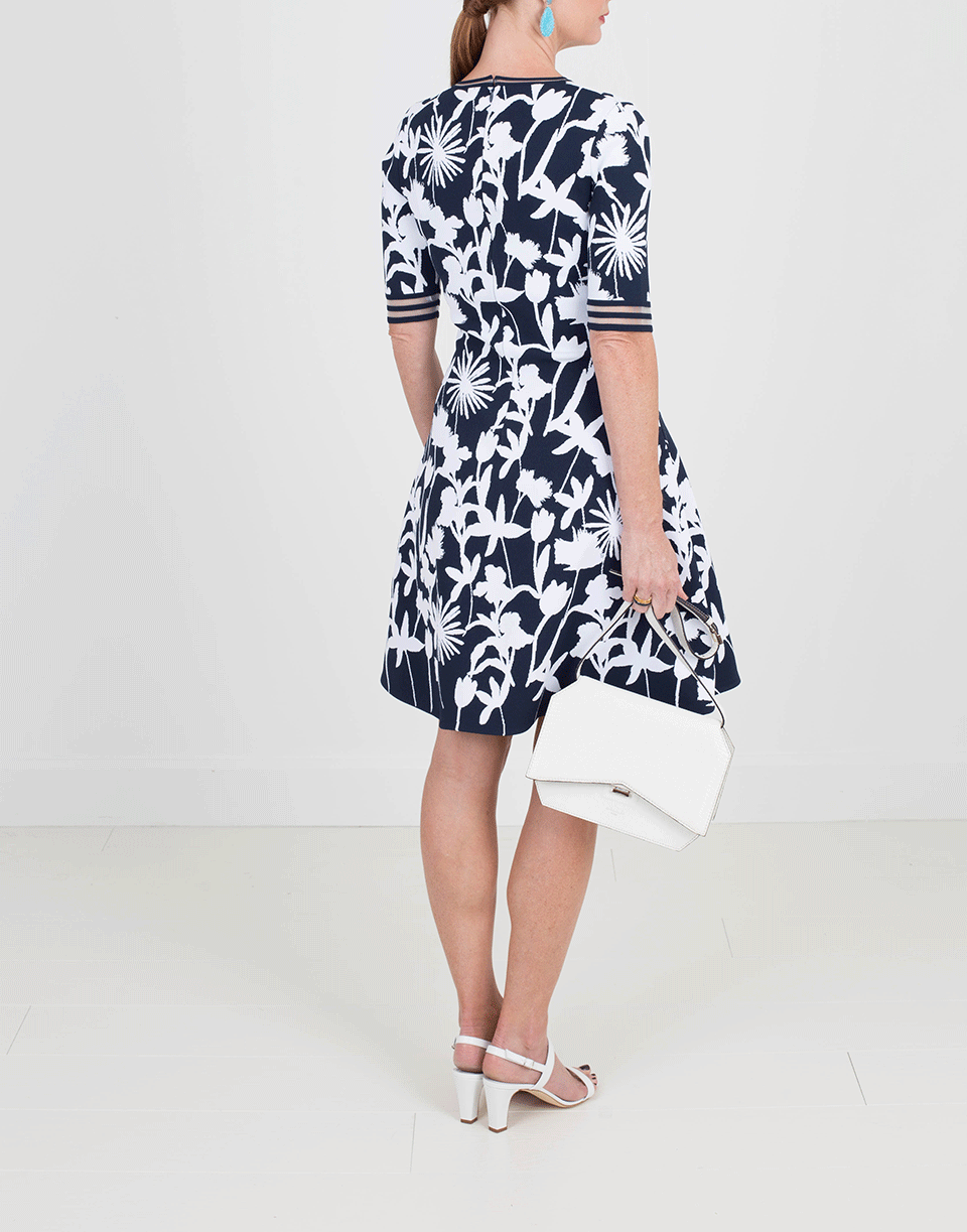 OSCAR DE LA RENTA-Knit Dress With Appliques-