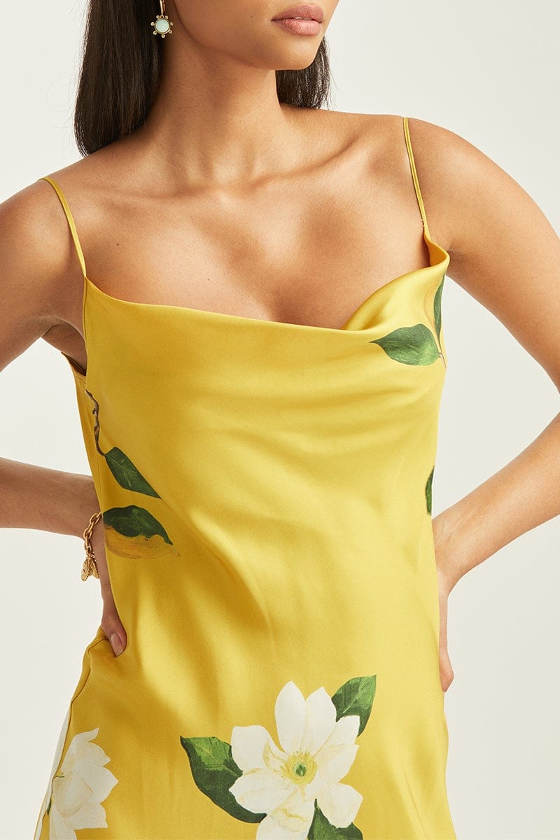 OSCAR DE LA RENTA-Magnolia Silk Slip Dress-