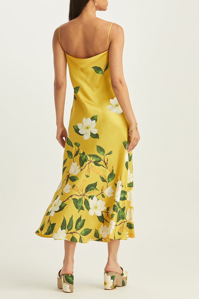 OSCAR DE LA RENTA-Magnolia Silk Slip Dress-
