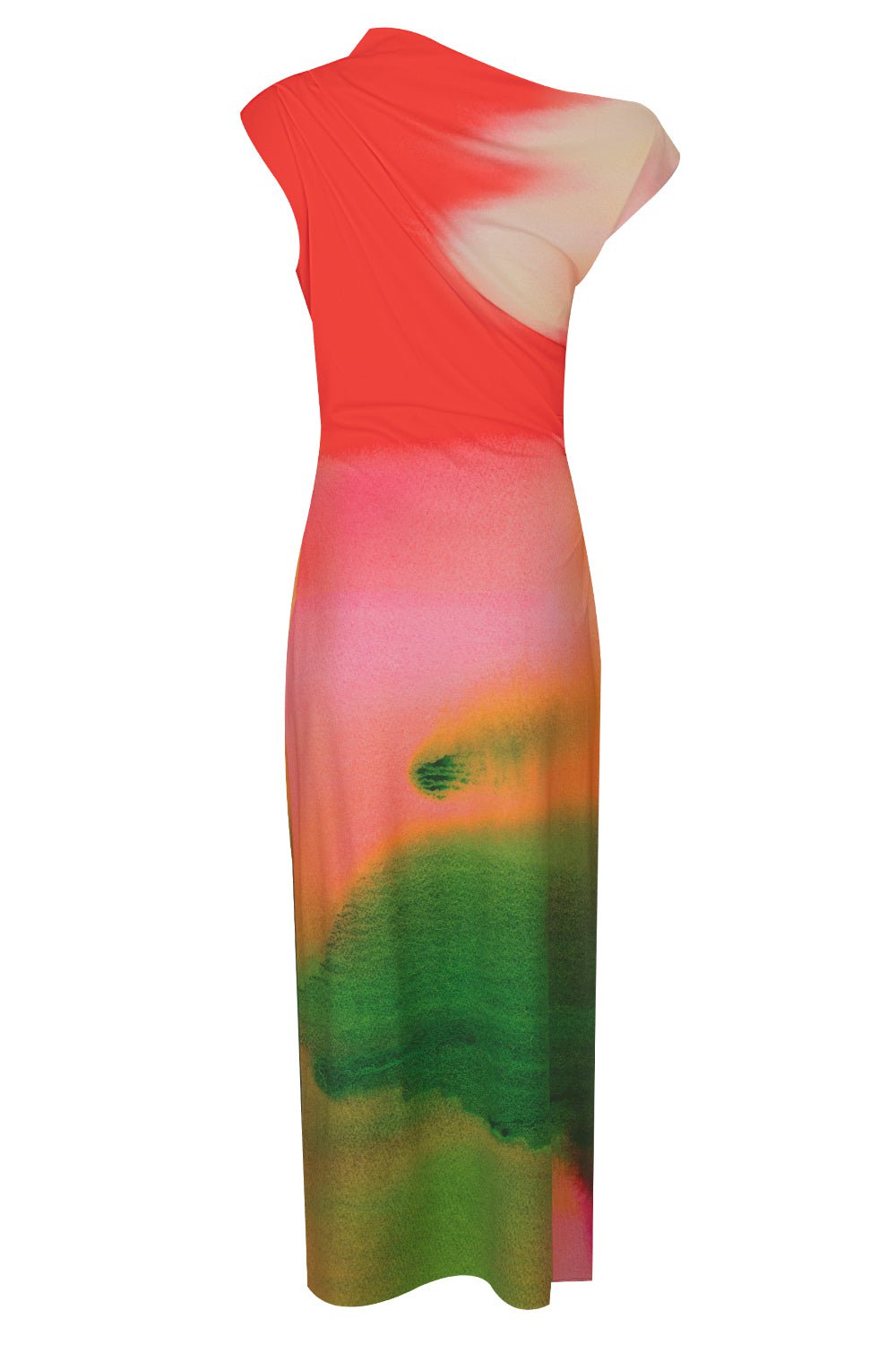 OSCAR DE LA RENTA-Abstract Watercolor Dress-