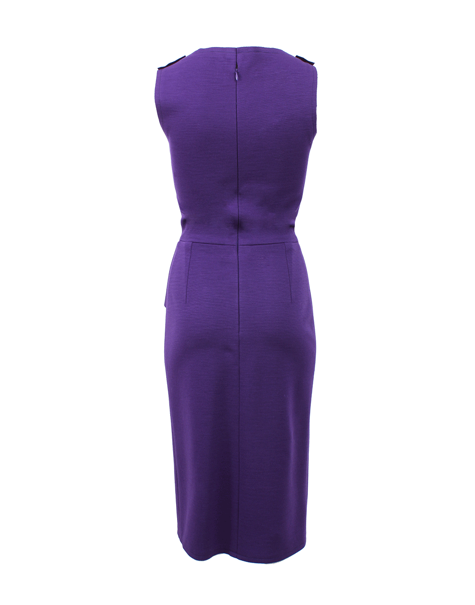 OSCAR DE LA RENTA-Slim Fit Dress With Belt-