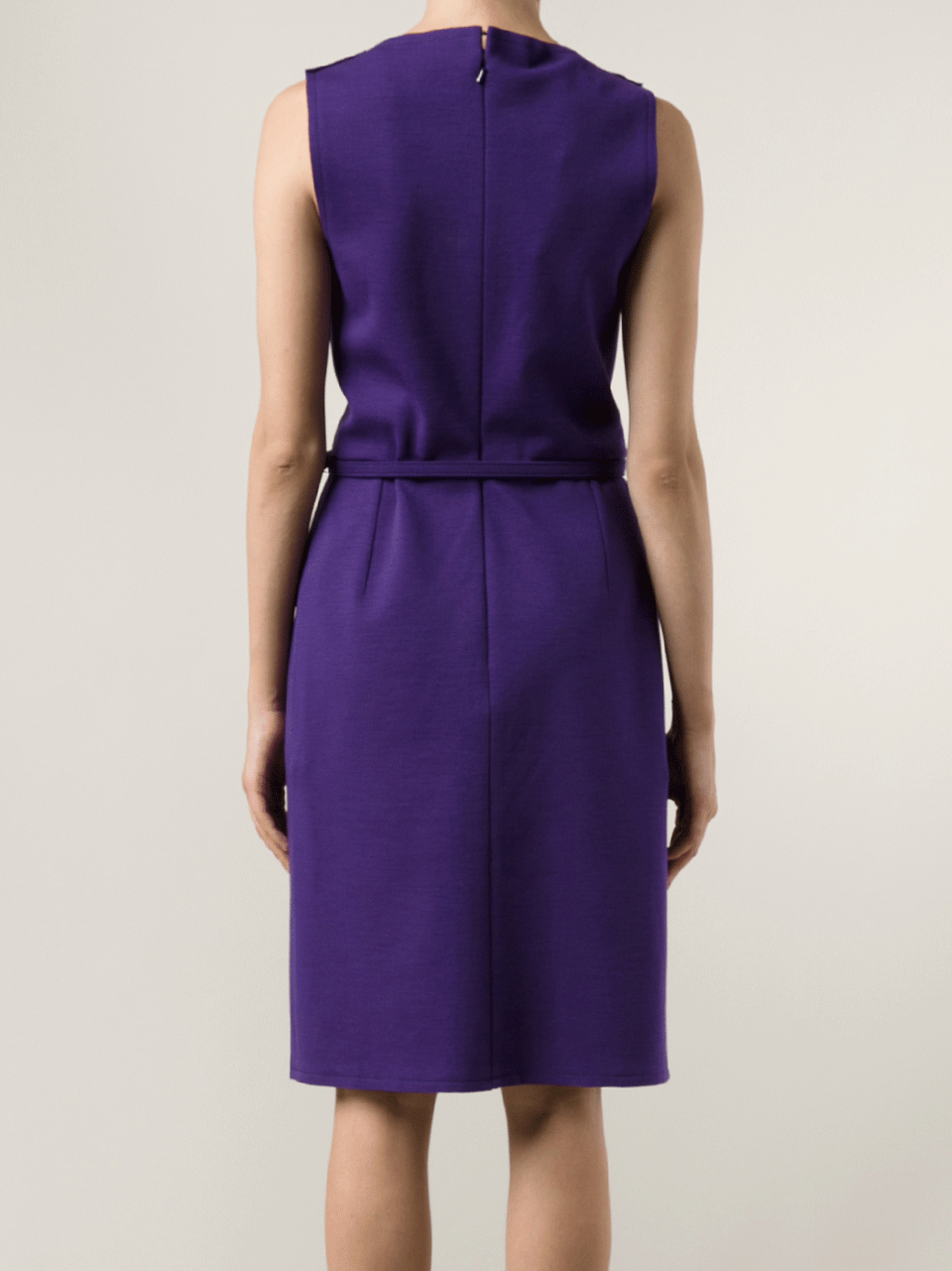 OSCAR DE LA RENTA-Slim Fit Dress With Belt-