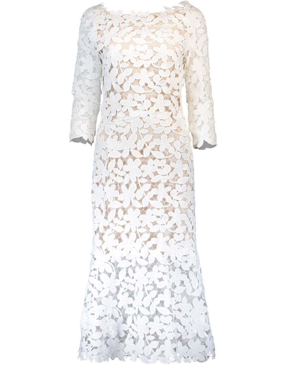 OSCAR DE LA RENTA-Floral Dress-