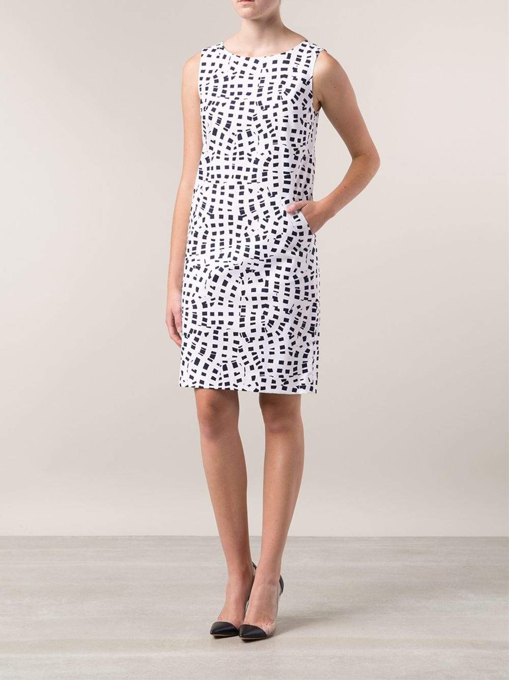 OSCAR DE LA RENTA-Print Shift Dress-