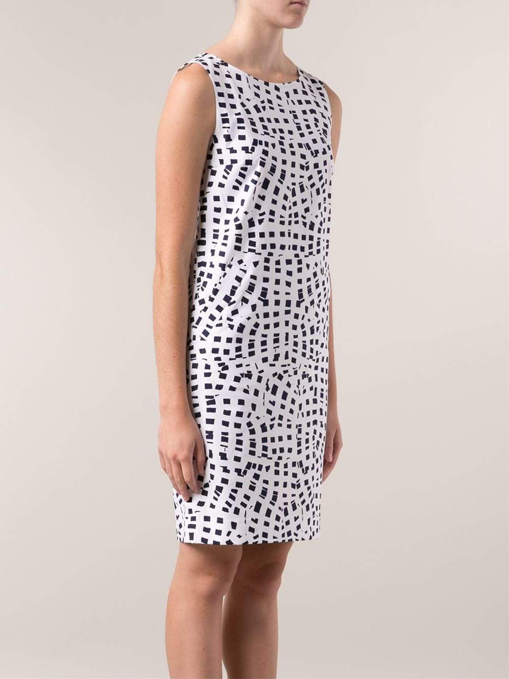 OSCAR DE LA RENTA-Print Shift Dress-