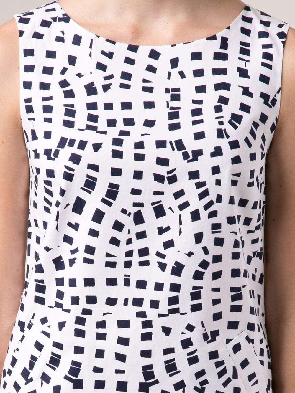 OSCAR DE LA RENTA-Print Shift Dress-