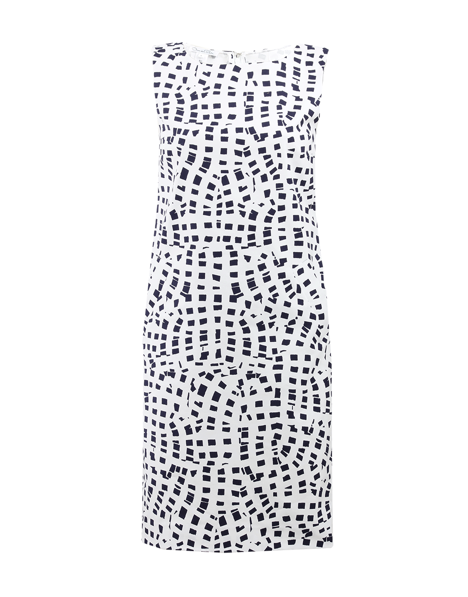 OSCAR DE LA RENTA-Print Shift Dress-