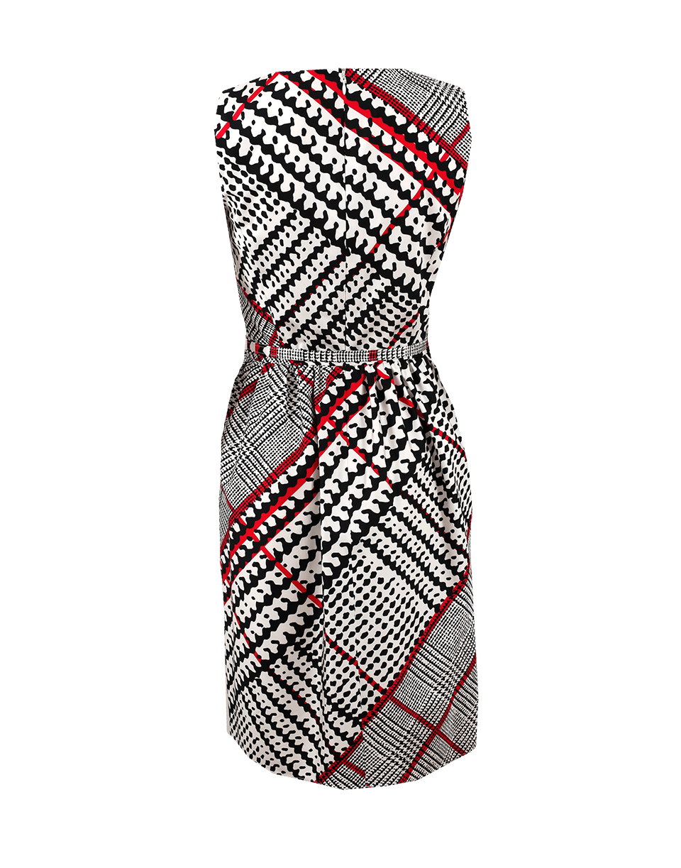 OSCAR DE LA RENTA-Glen Plaid Dress-