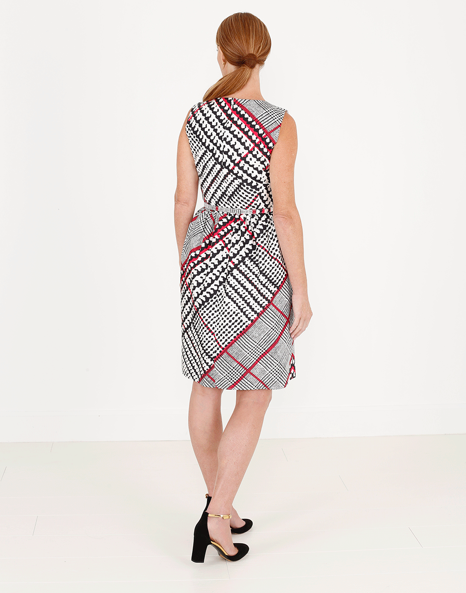 OSCAR DE LA RENTA-Glen Plaid Dress-