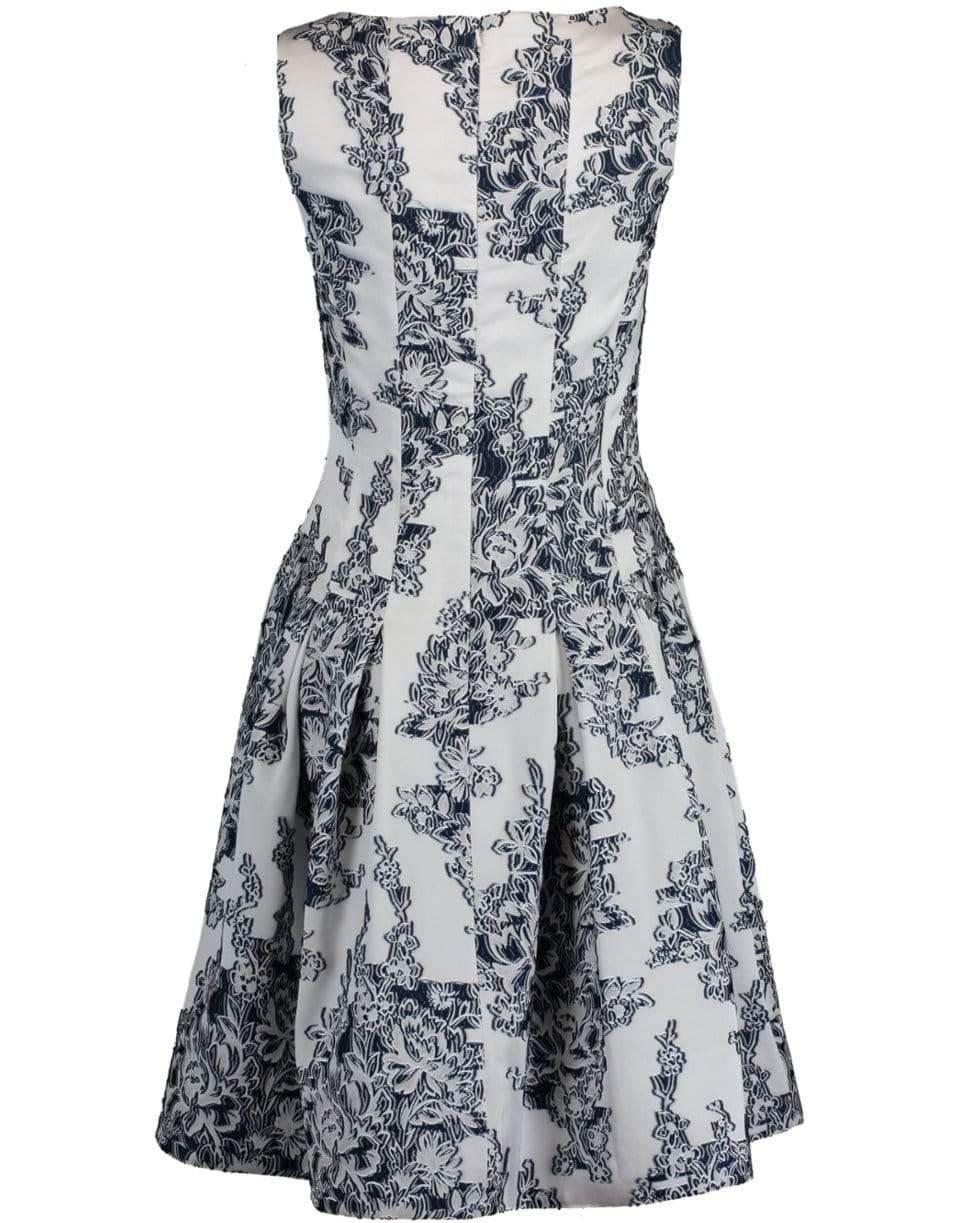 OSCAR DE LA RENTA-Bateau Full Bottom Dress-