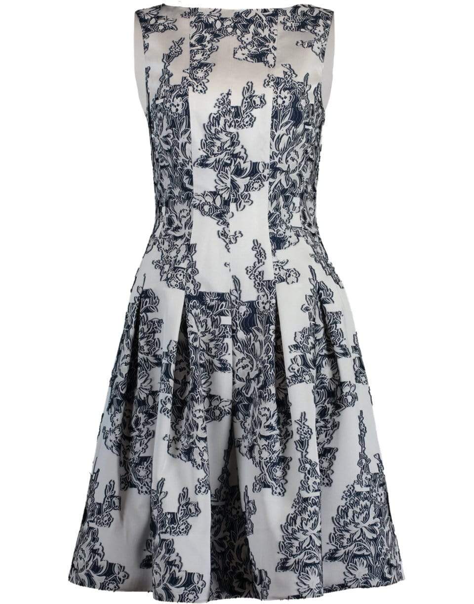 OSCAR DE LA RENTA-Bateau Full Bottom Dress-