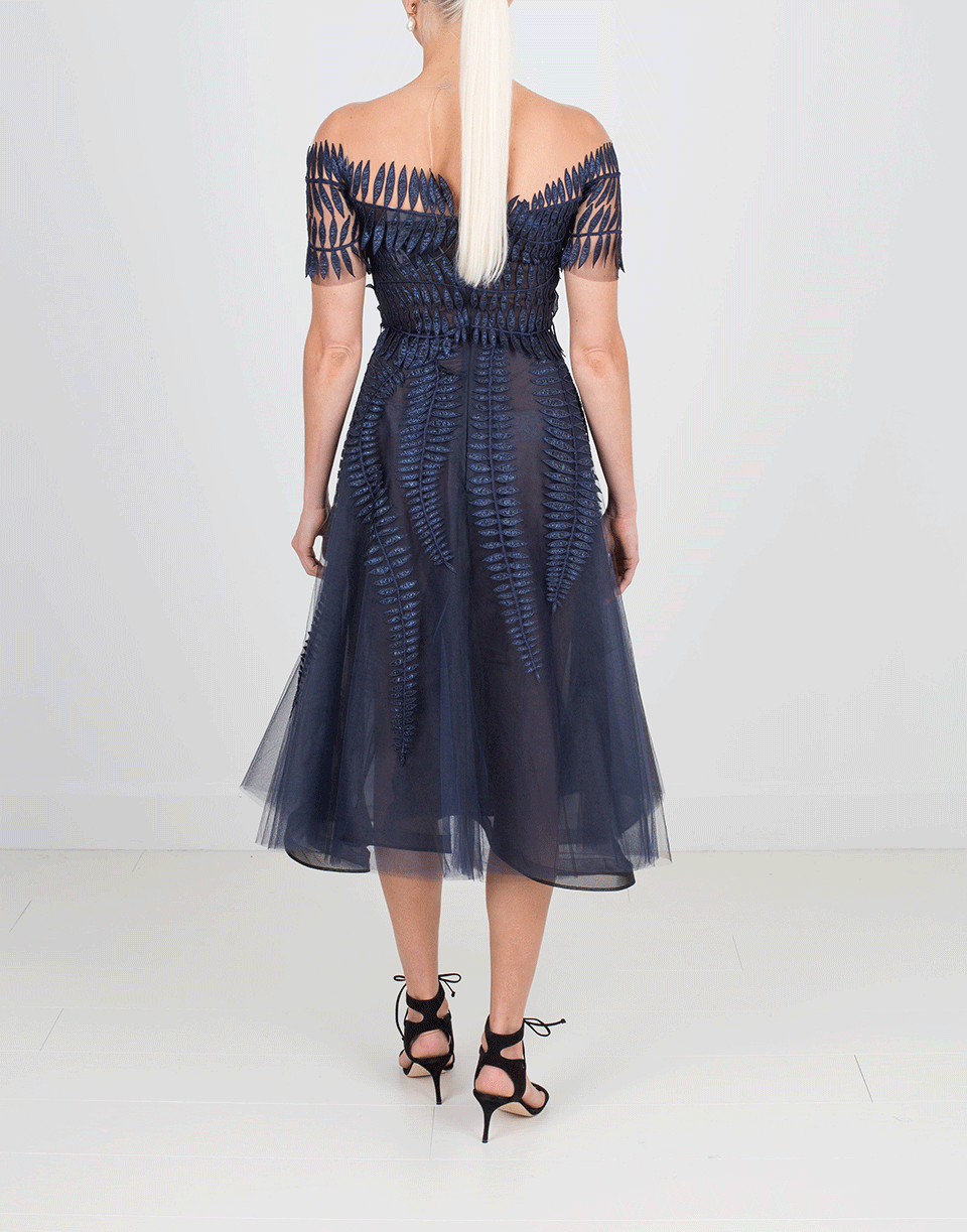 OSCAR DE LA RENTA-Cocktail Dress-BLK/NVY