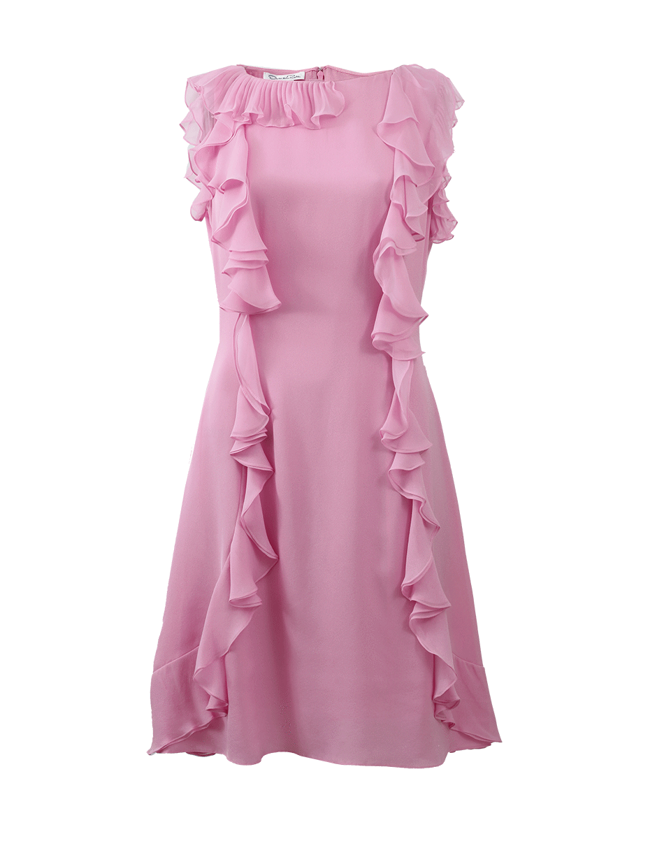 OSCAR DE LA RENTA-Ruffle Front Dress-