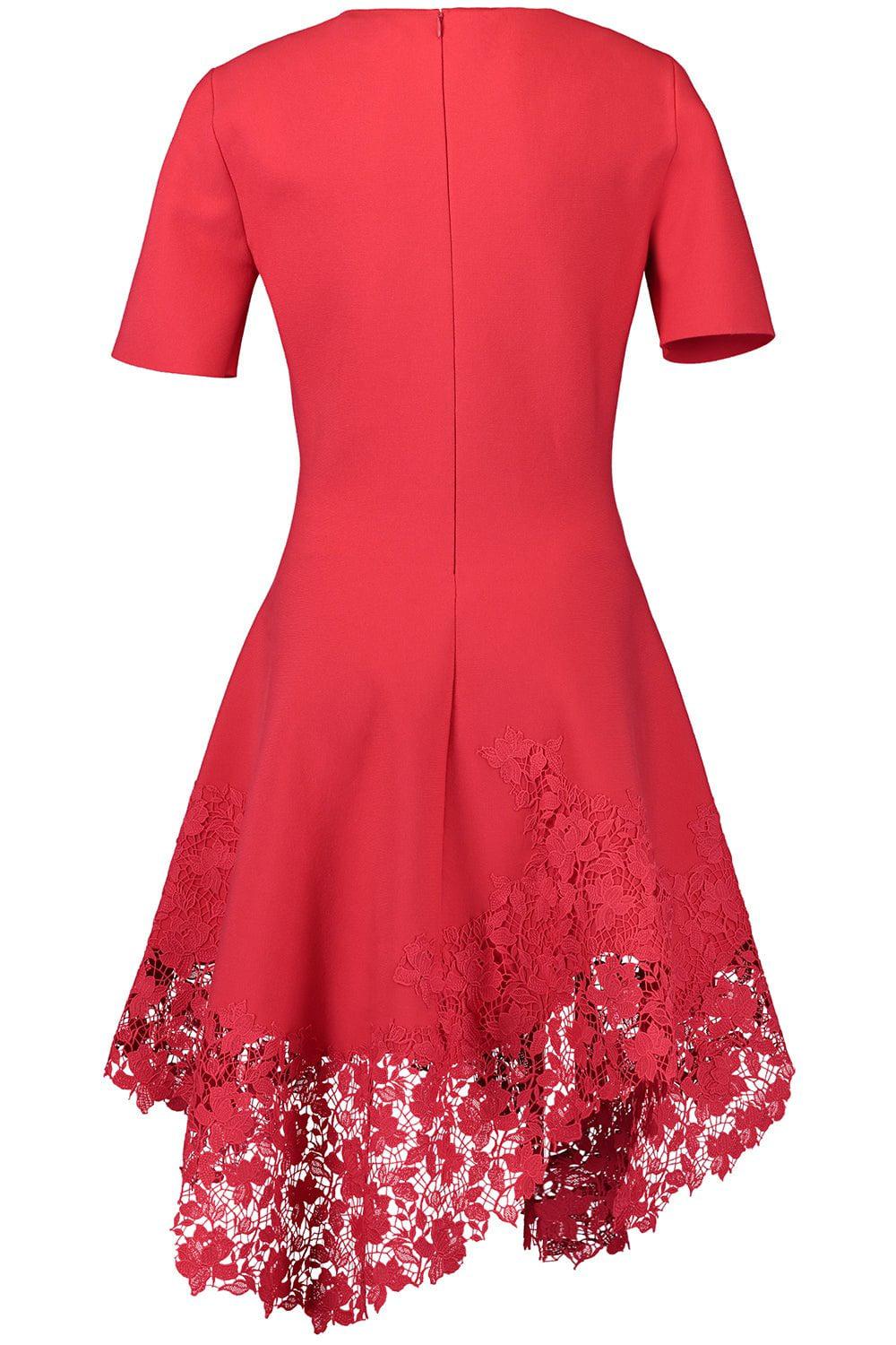 OSCAR DE LA RENTA-Gardenia Guipure Knit Dress-