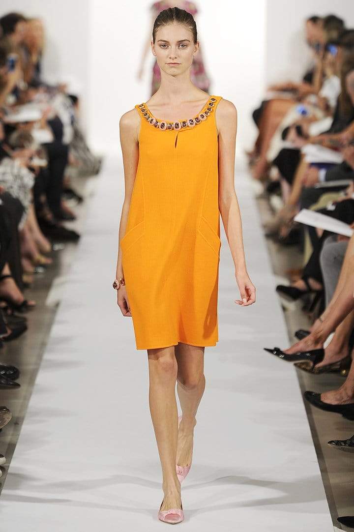 OSCAR DE LA RENTA-A-Line Embellished Dress-