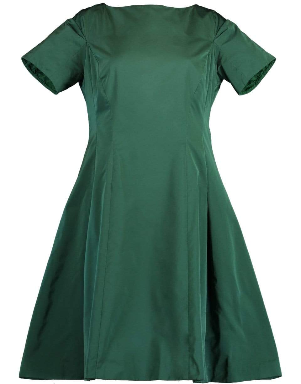 OSCAR DE LA RENTA-Taffeta Cocktail Dress-GREEN