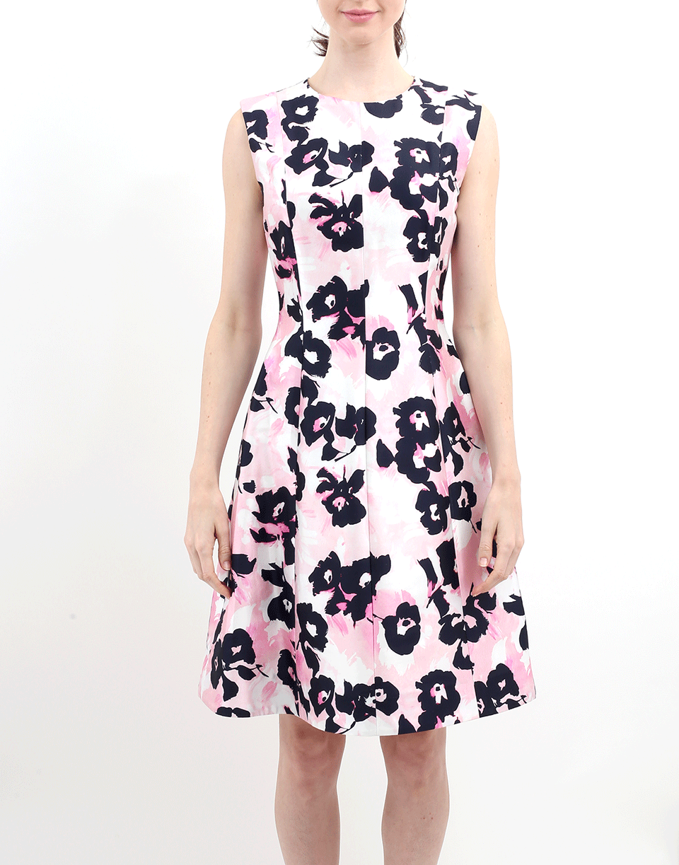 OSCAR DE LA RENTA-Floral Dress-