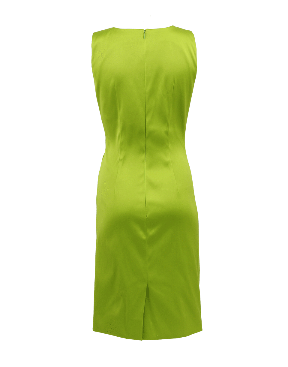 OSCAR DE LA RENTA-Sleeveless Gathered Waist Dress-