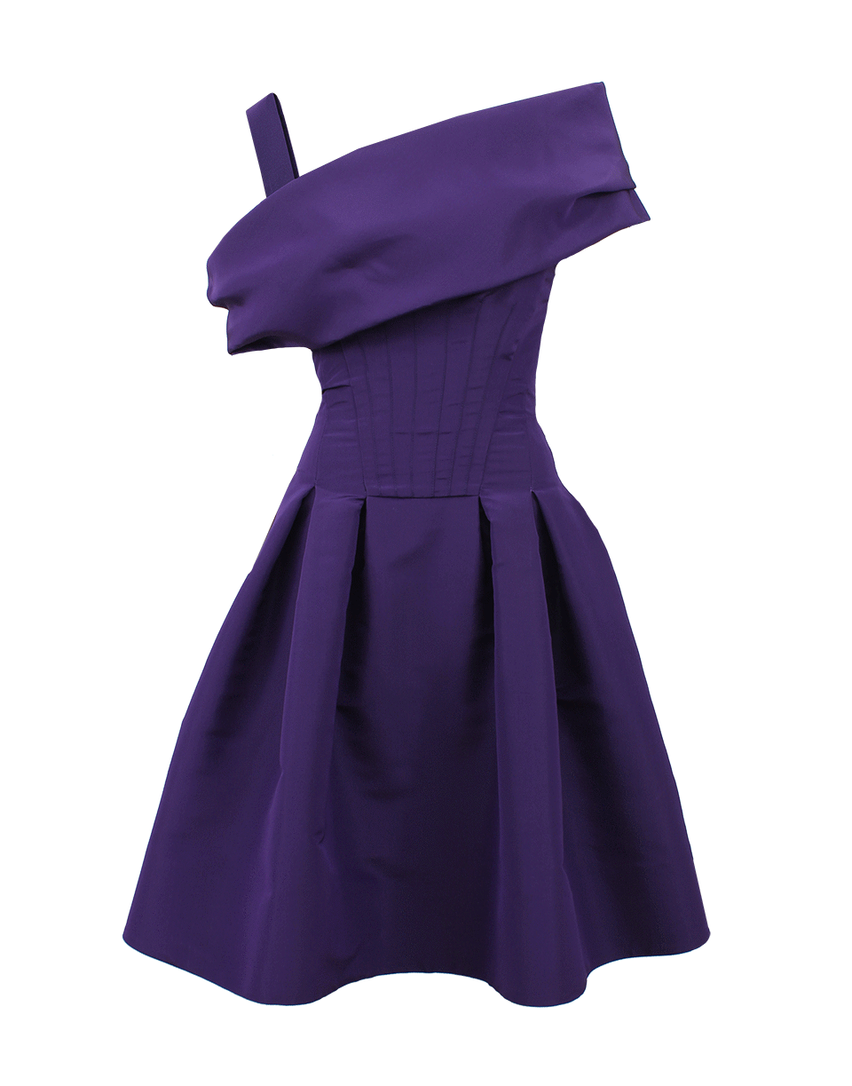 OSCAR DE LA RENTA-Off-The-Shoulder Skirt Dress-
