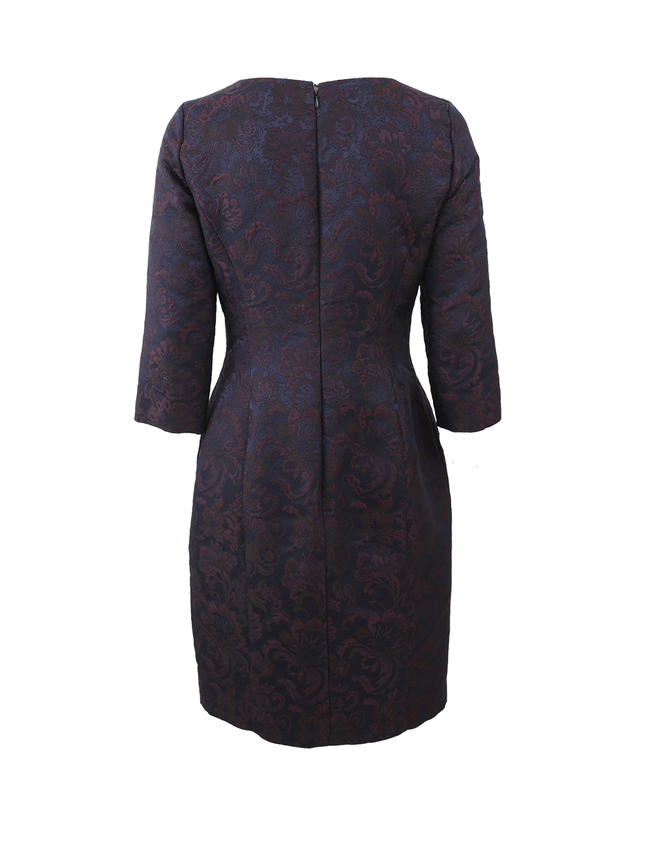 OSCAR DE LA RENTA-Jacquard Bottle Dress-
