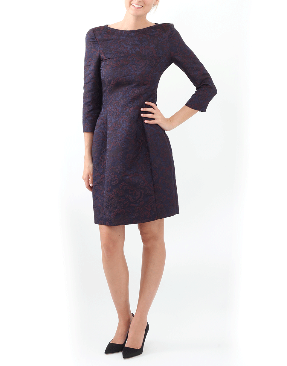 OSCAR DE LA RENTA-Jacquard Bottle Dress-