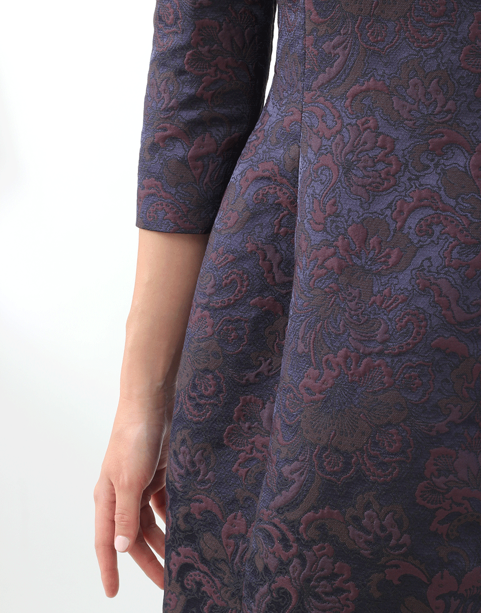OSCAR DE LA RENTA-Jacquard Bottle Dress-