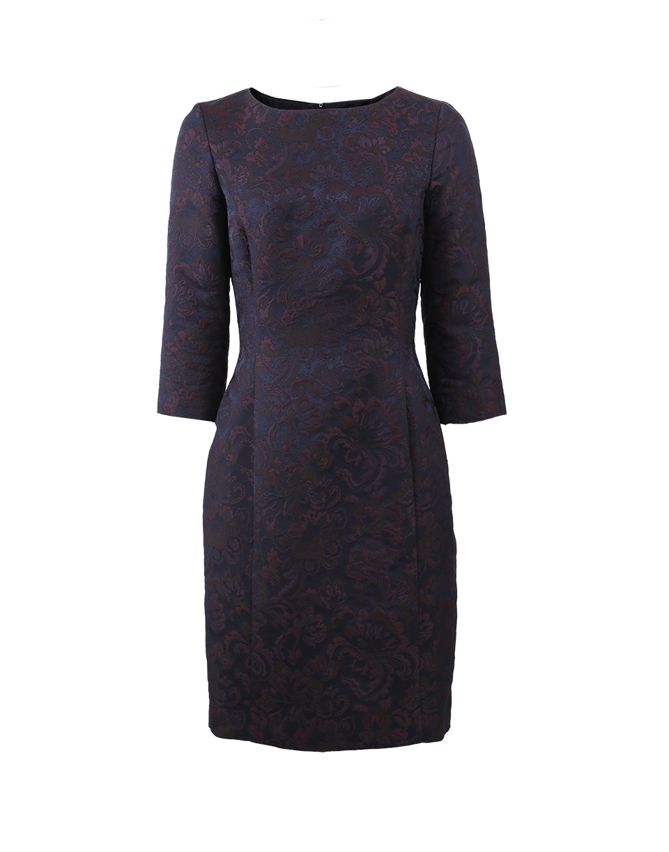 OSCAR DE LA RENTA-Jacquard Bottle Dress-