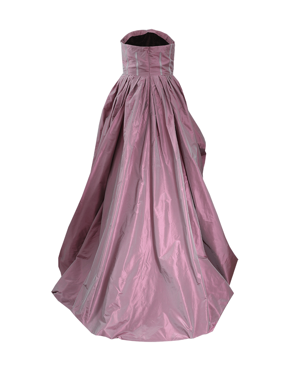 OSCAR DE LA RENTA-Strapless Gown-ANTRACITE/ROSE