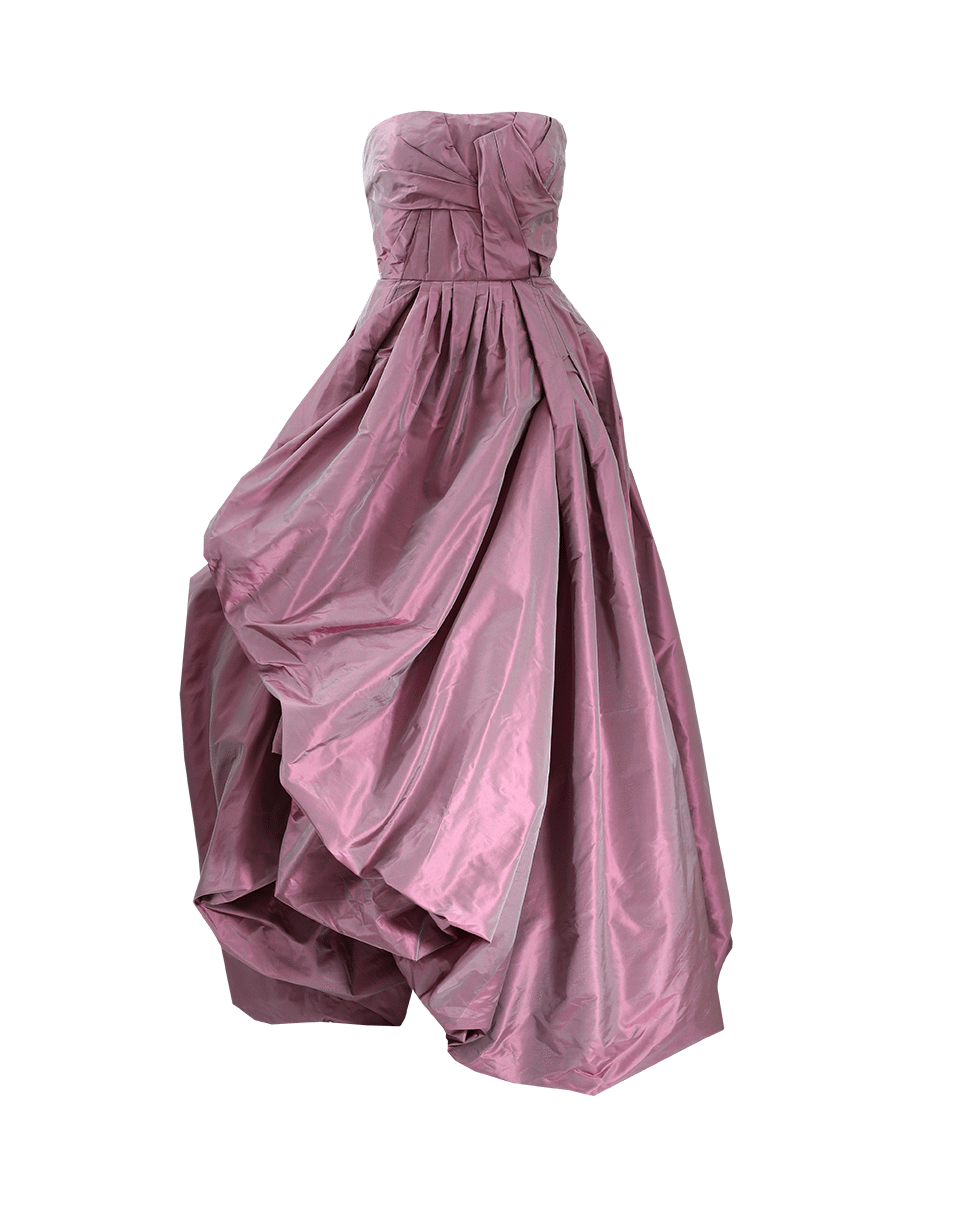 OSCAR DE LA RENTA-Strapless Gown-ANTRACITE/ROSE