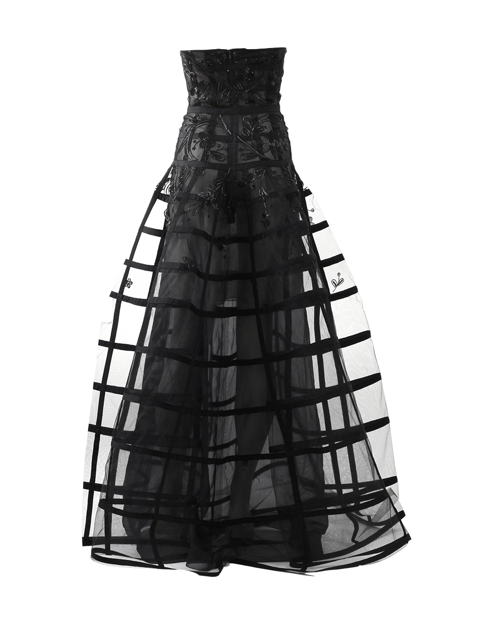 OSCAR DE LA RENTA-Strapless Ball Gown-