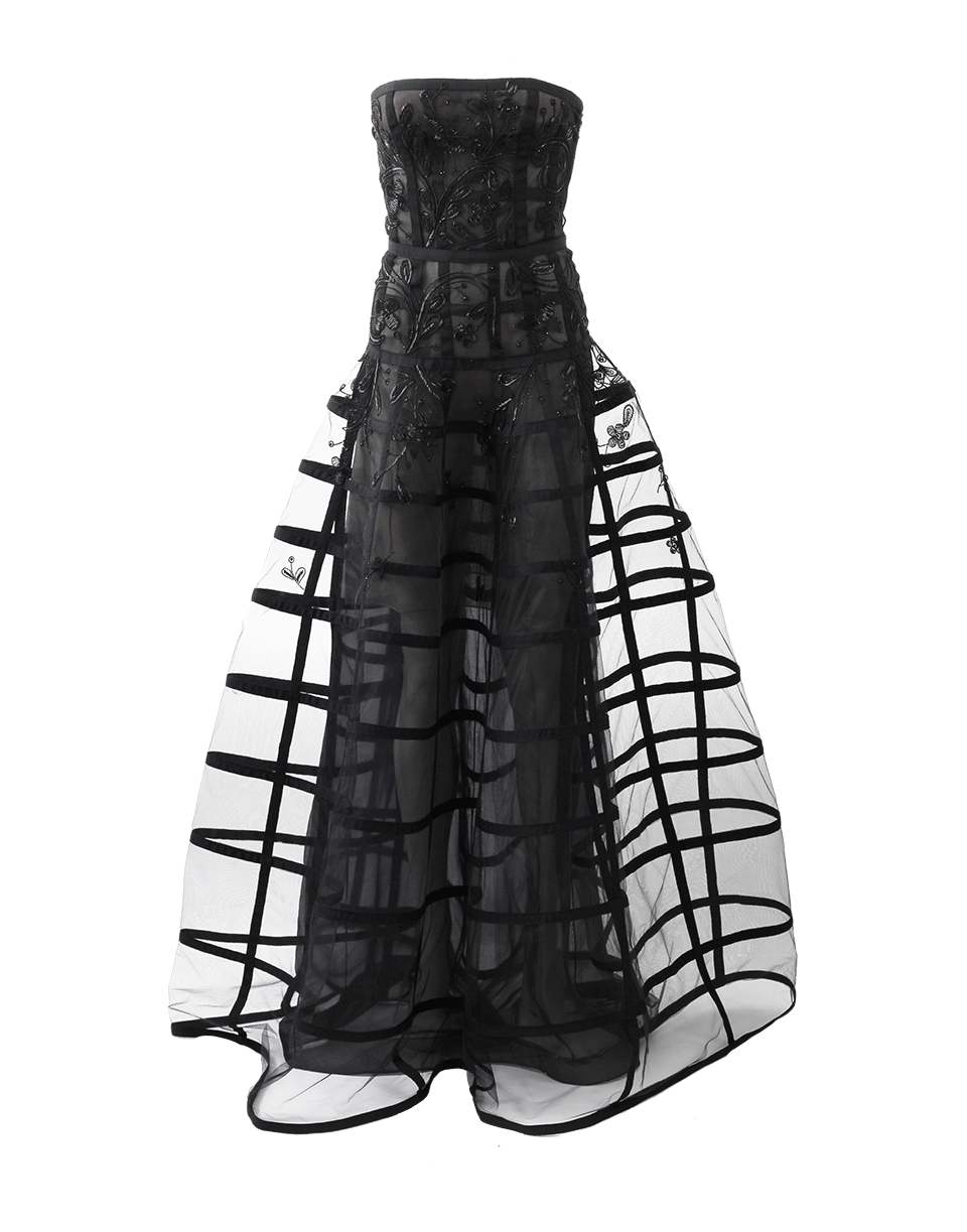 OSCAR DE LA RENTA-Strapless Ball Gown-