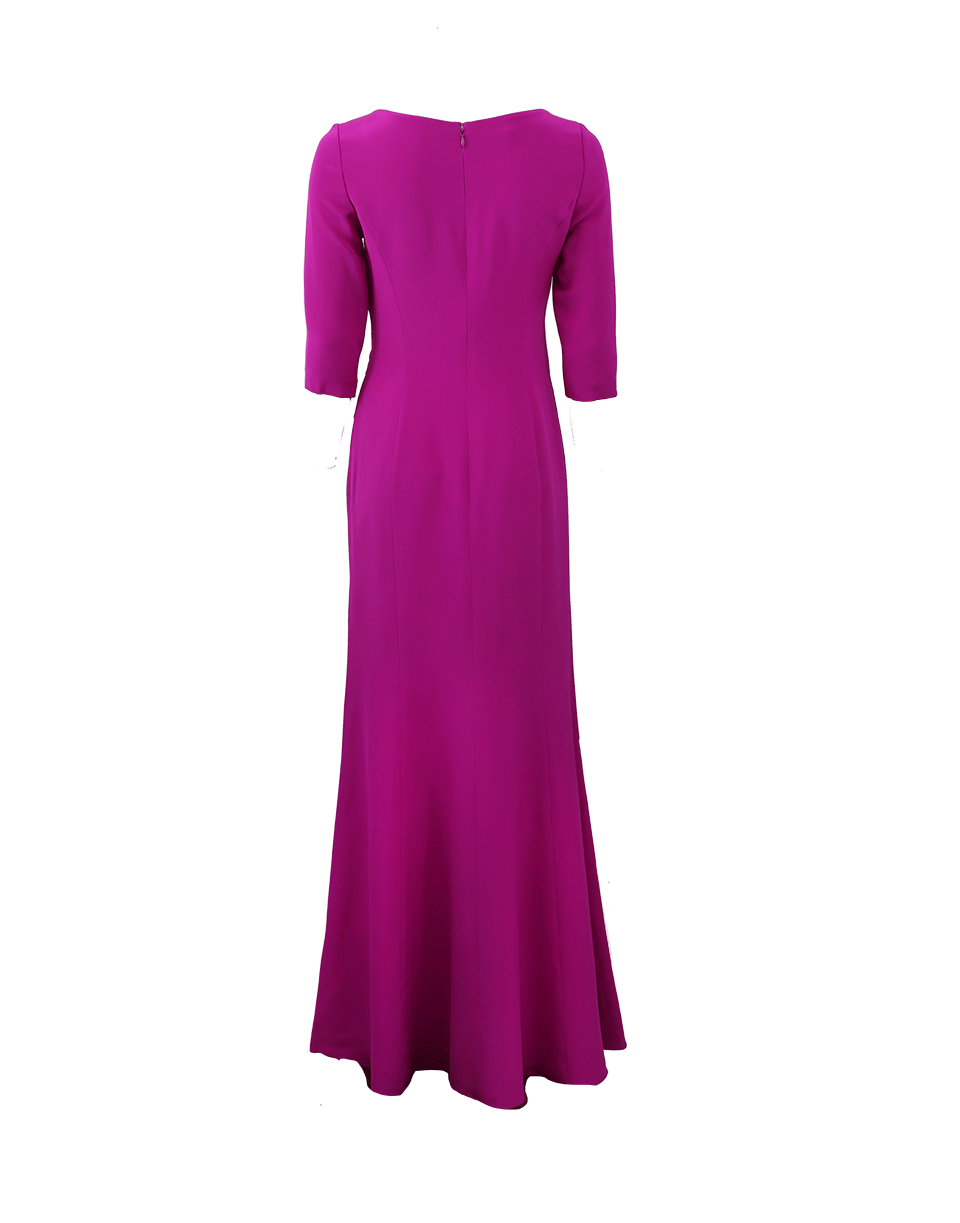 OSCAR DE LA RENTA-Ruched Gown-