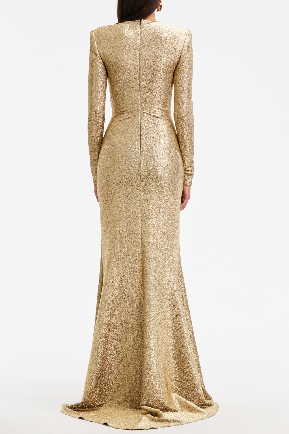 OSCAR DE LA RENTA-Lamé Gown-GOLD
