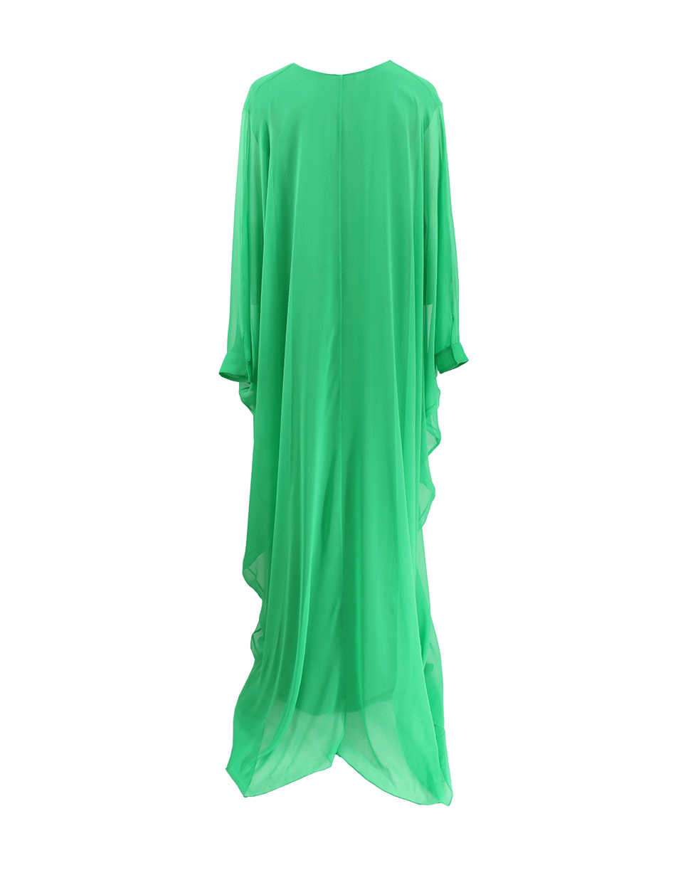 OSCAR DE LA RENTA-V-Neck Floor Length Caftan-KELLY
