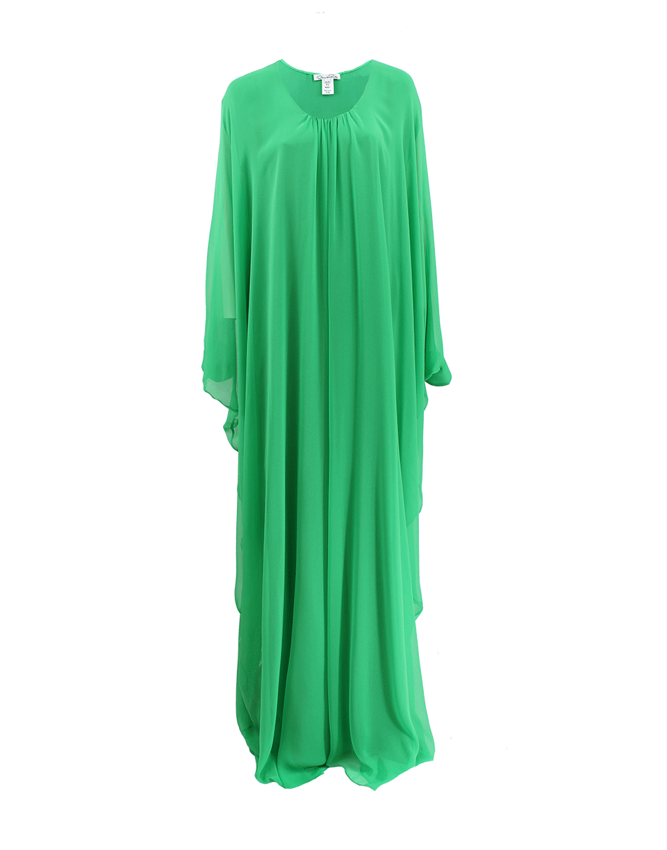 OSCAR DE LA RENTA-V-Neck Floor Length Caftan-KELLY