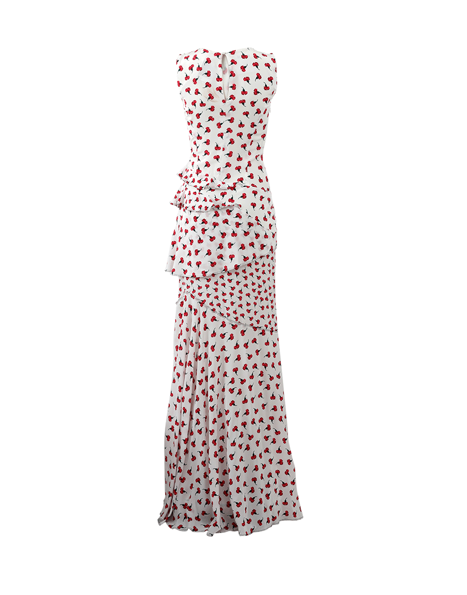 OSCAR DE LA RENTA-Carnation Print Gown-RUBY