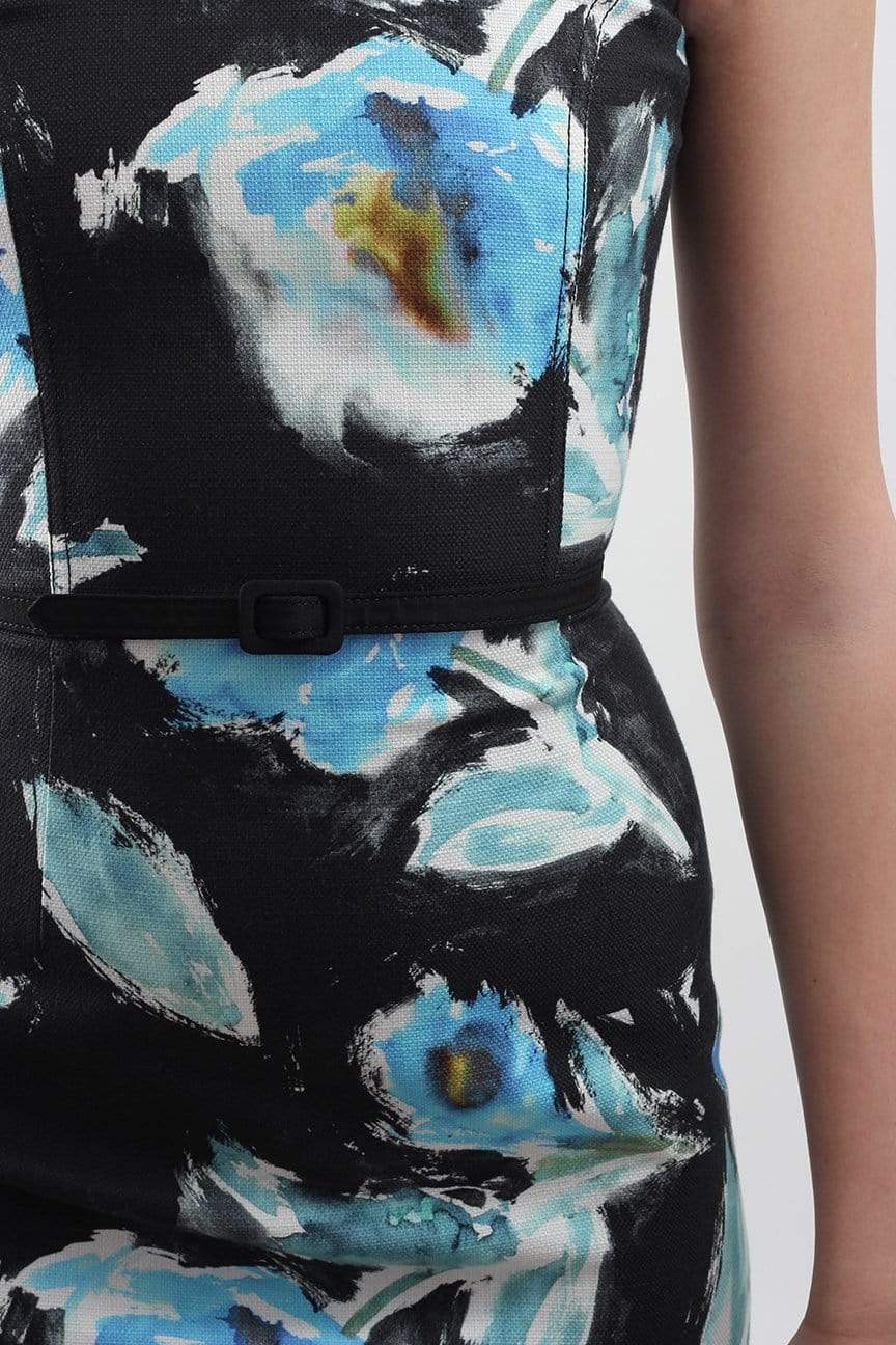 OSCAR DE LA RENTA-Watercolor Pencil Dress-