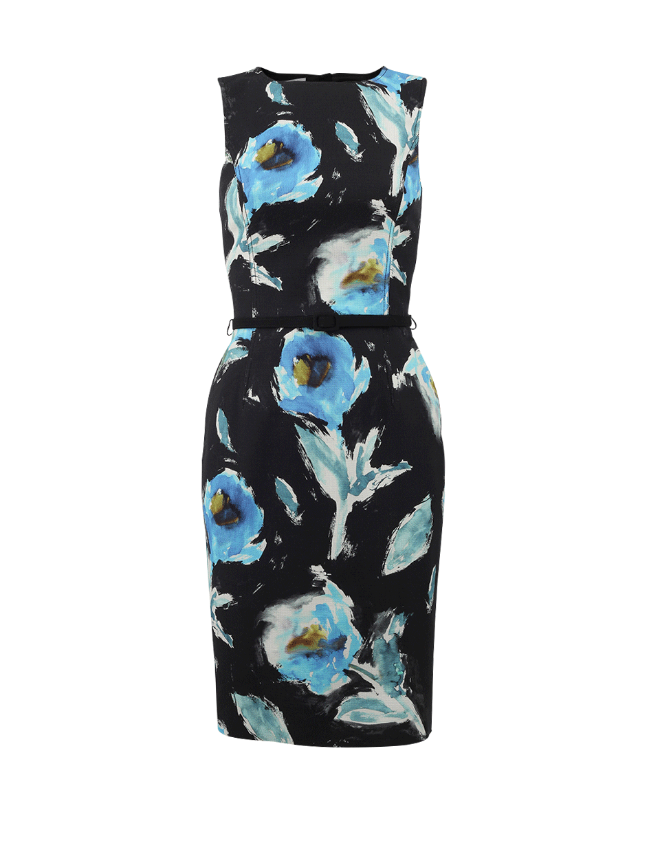 OSCAR DE LA RENTA-Watercolor Pencil Dress-