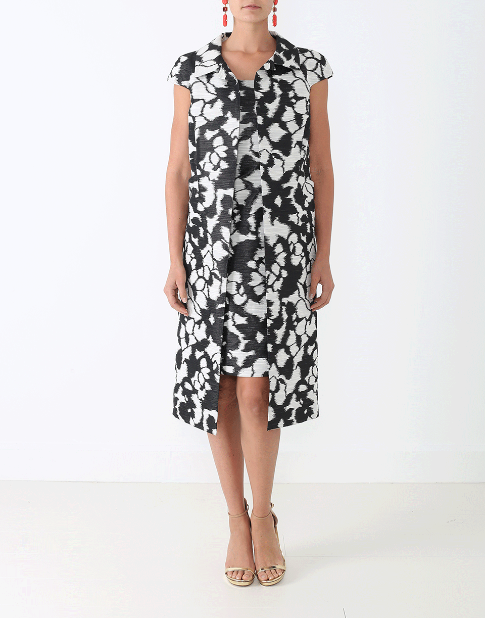 OSCAR DE LA RENTA-Floral Slim Dress-