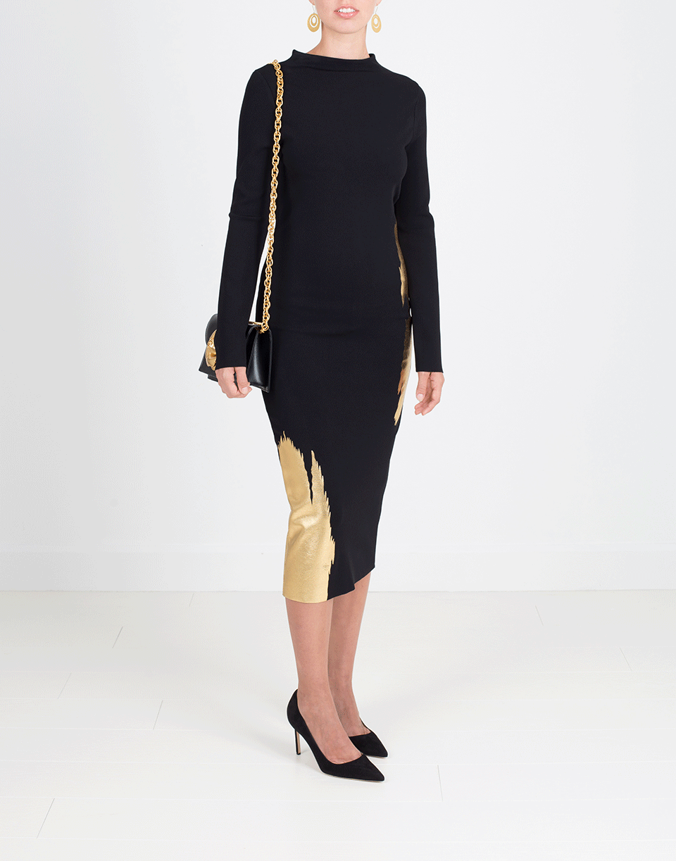 OSCAR DE LA RENTA-Compact Knit Dress-