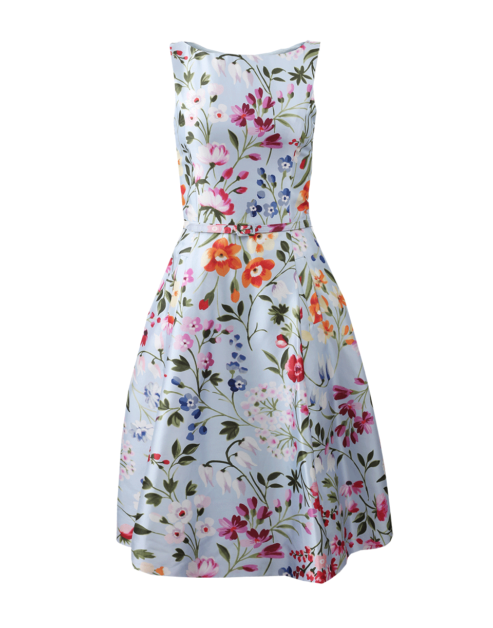 OSCAR DE LA RENTA-English Garden Mikado Dress-