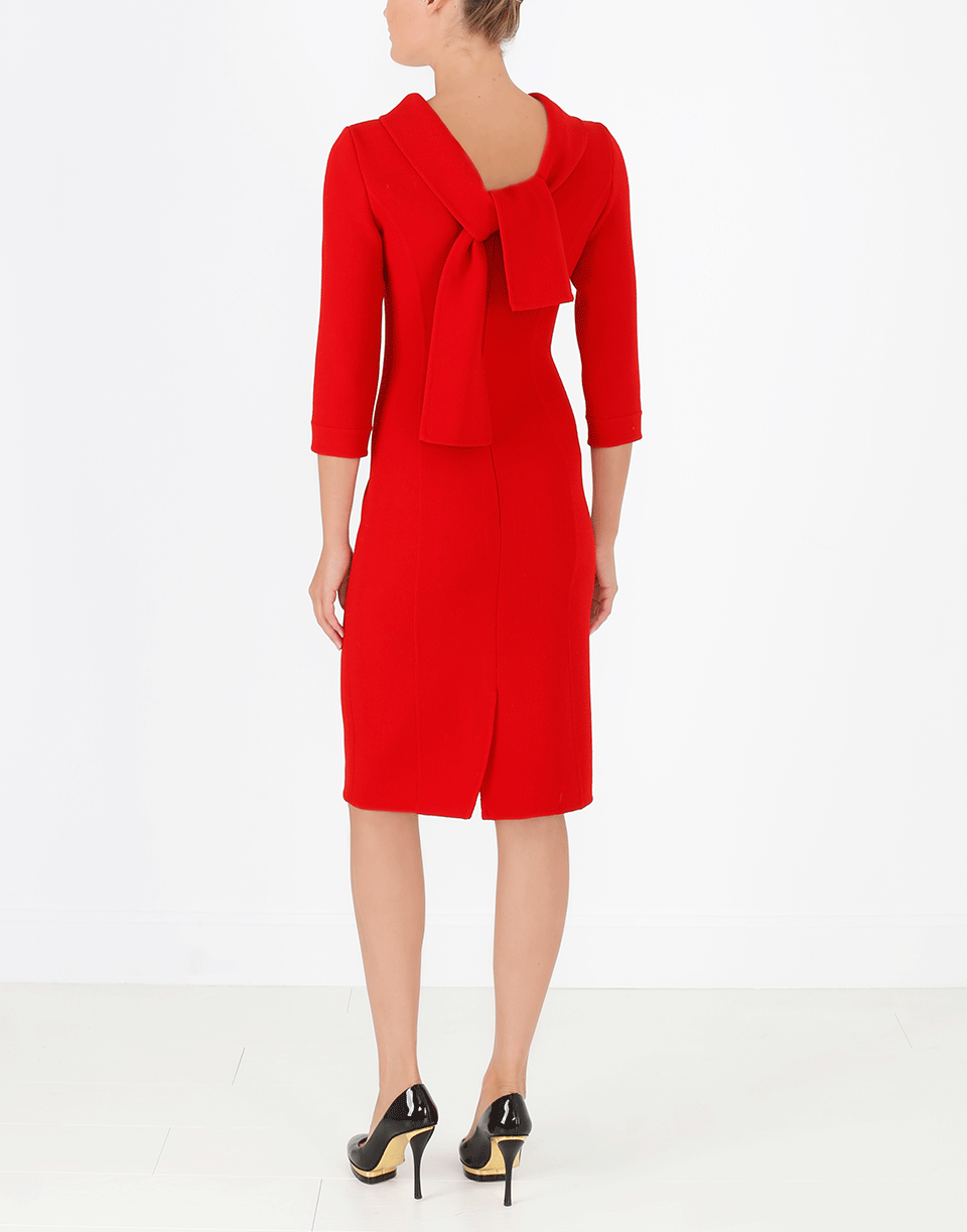 OSCAR DE LA RENTA-Tie Back Dress-