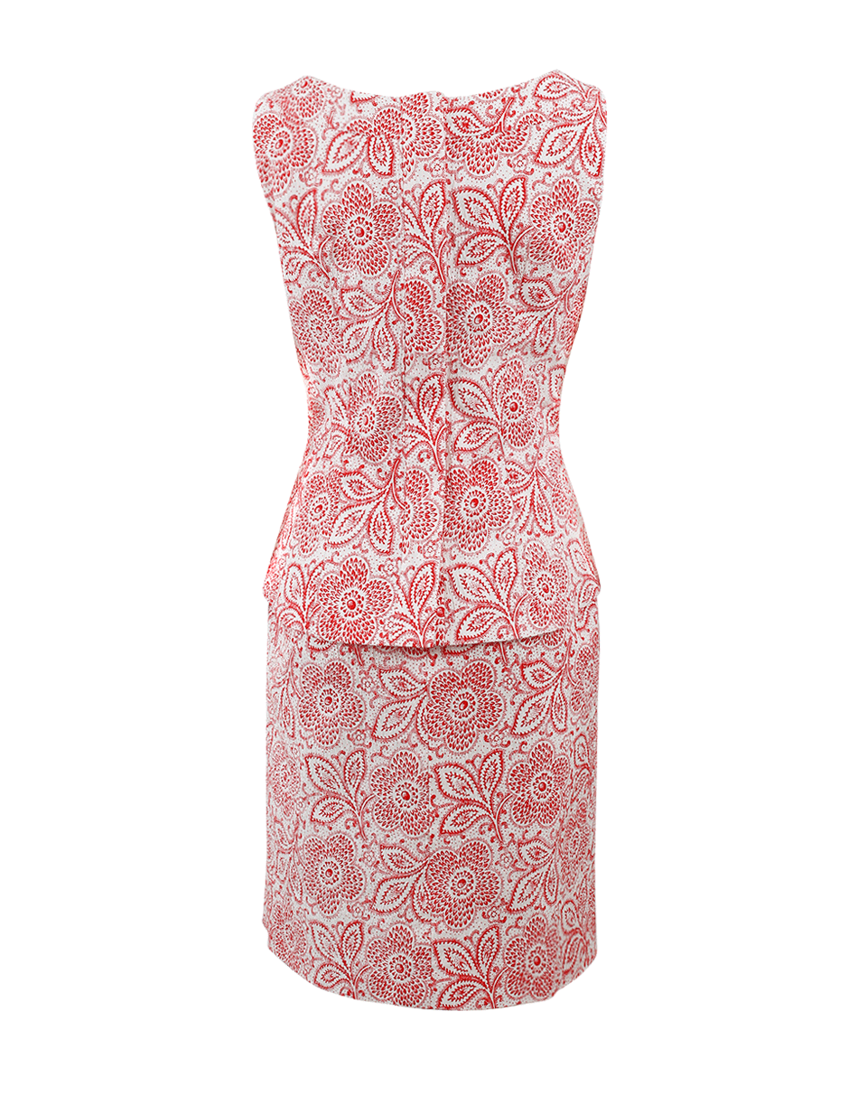 OSCAR DE LA RENTA-Trompe L'Oeil Dress-