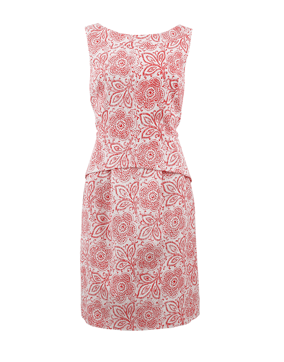 OSCAR DE LA RENTA-Trompe L'Oeil Dress-