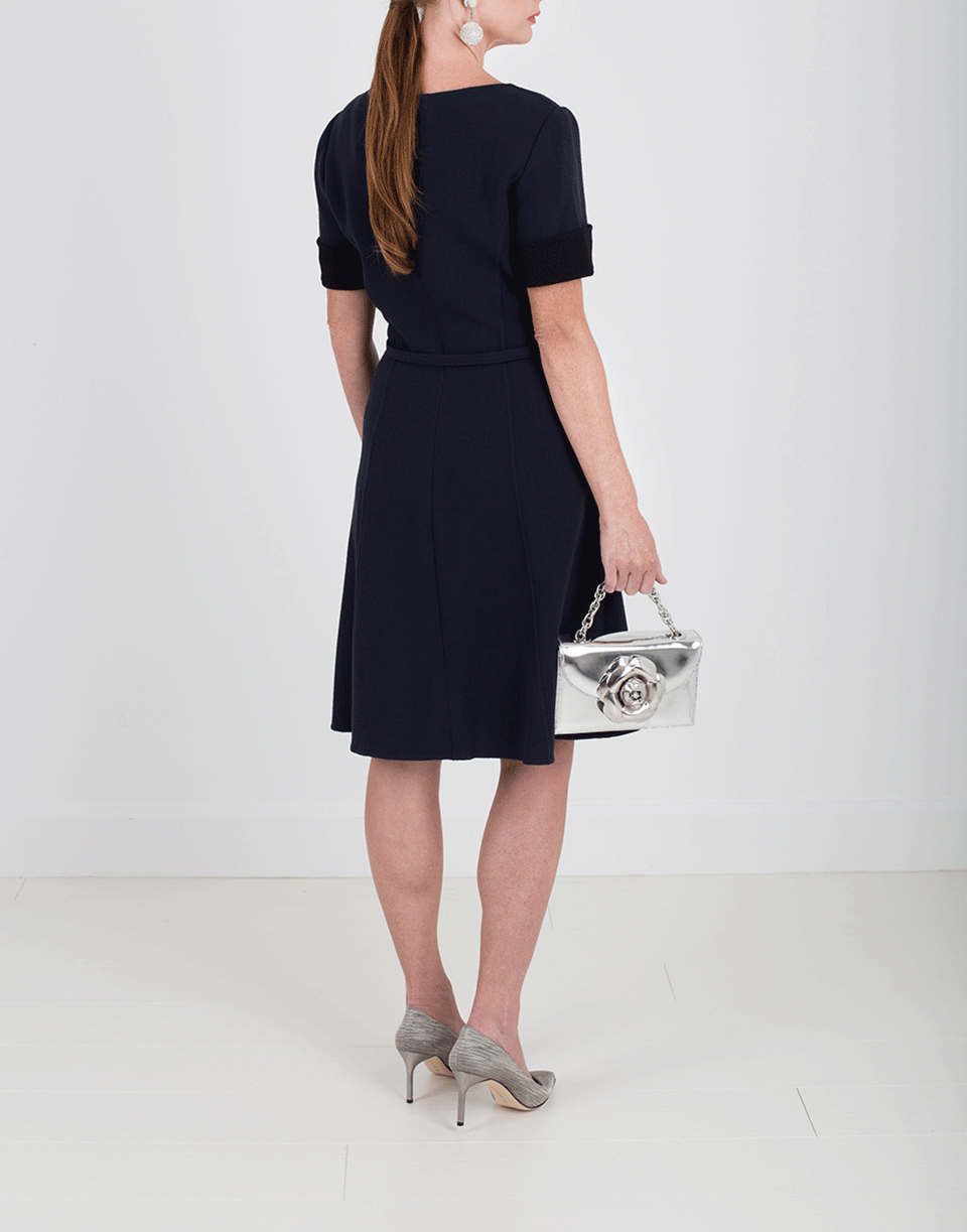 OSCAR DE LA RENTA-Pleated Dress-