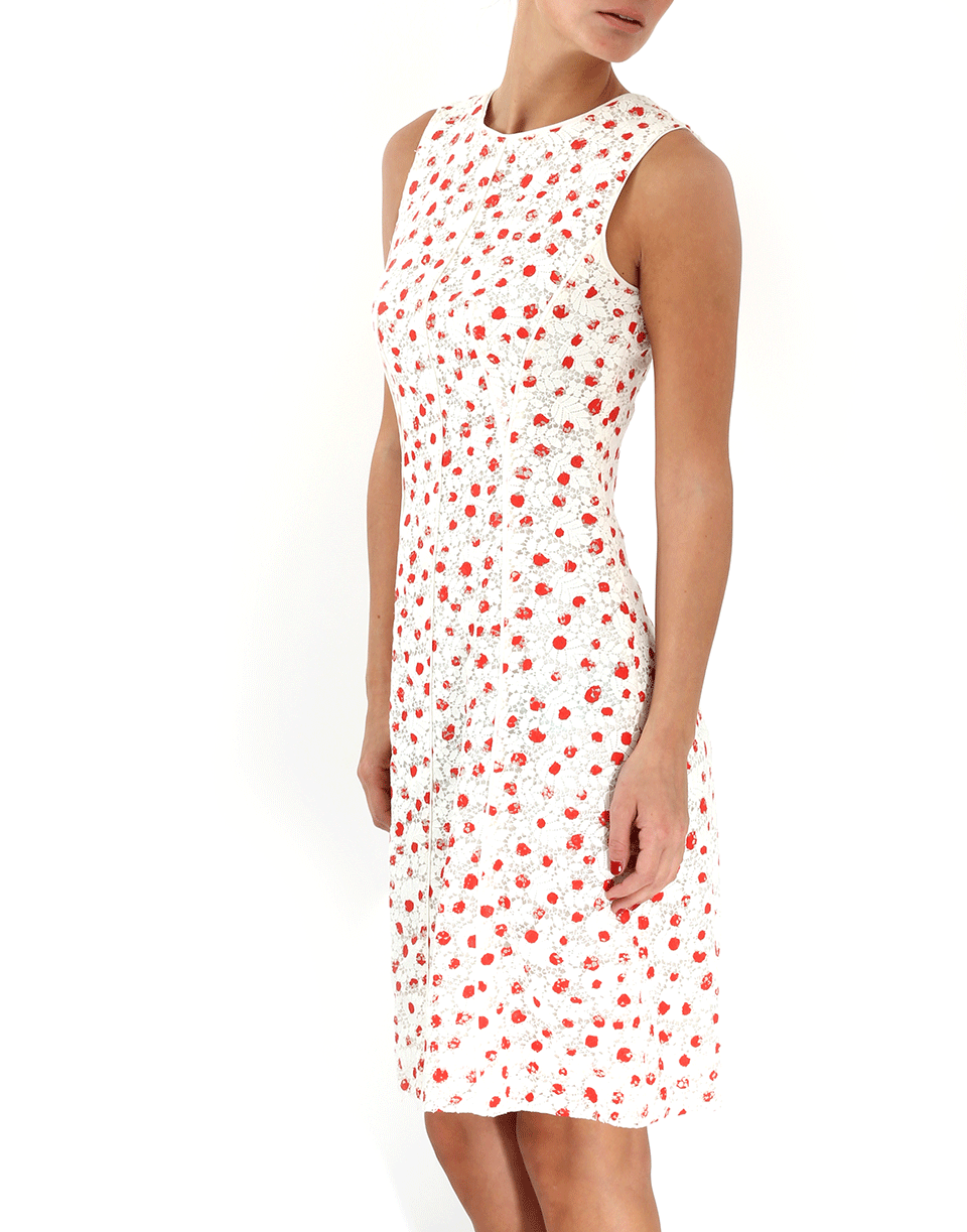 OSCAR DE LA RENTA-Scatter Dot Guipure Lace Dress-