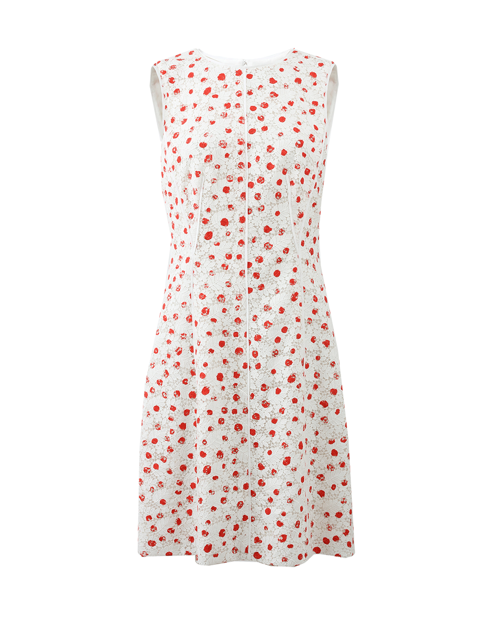 OSCAR DE LA RENTA-Scatter Dot Guipure Lace Dress-