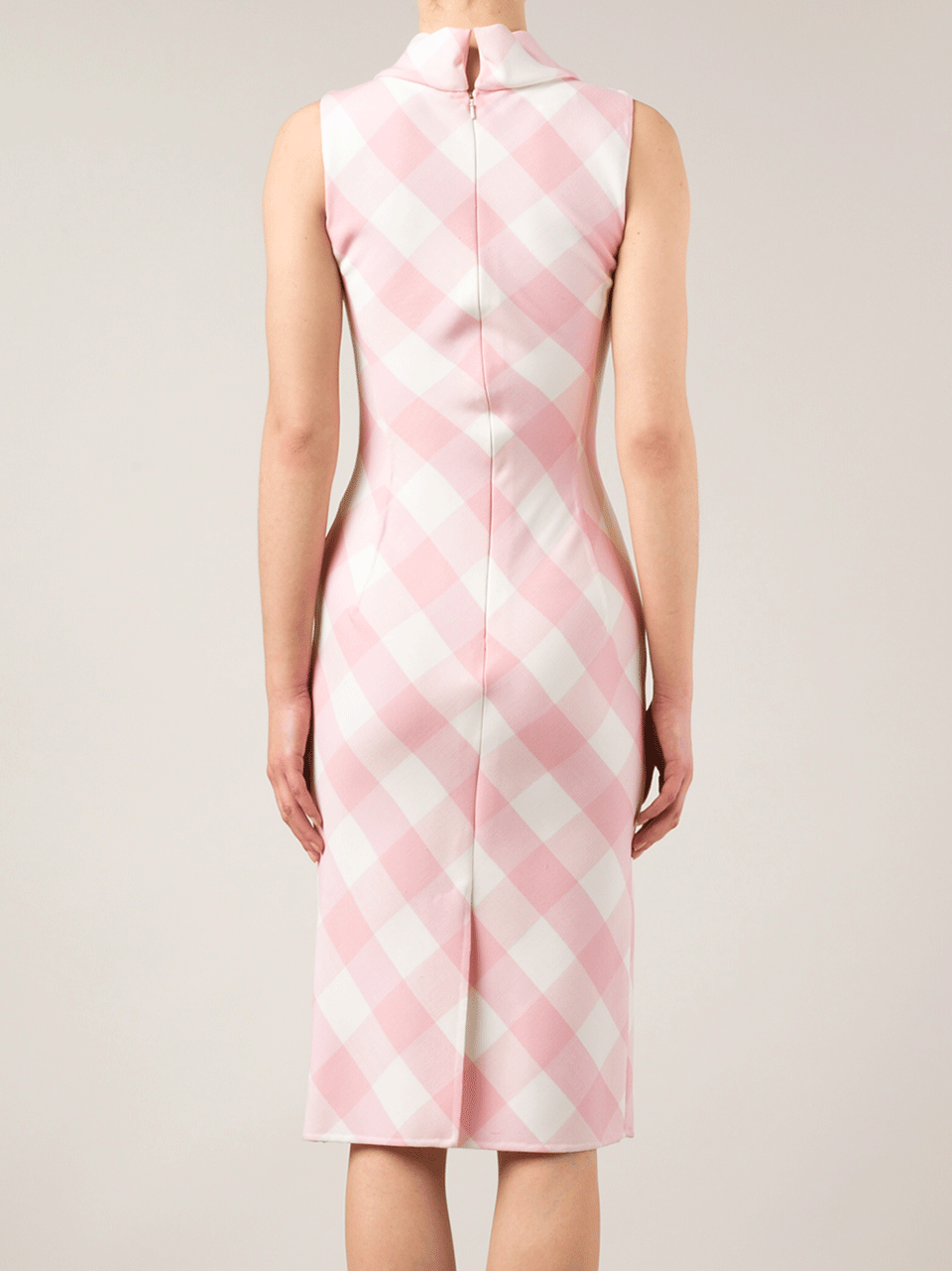 OSCAR DE LA RENTA-Roll Collar Pencil Dress-